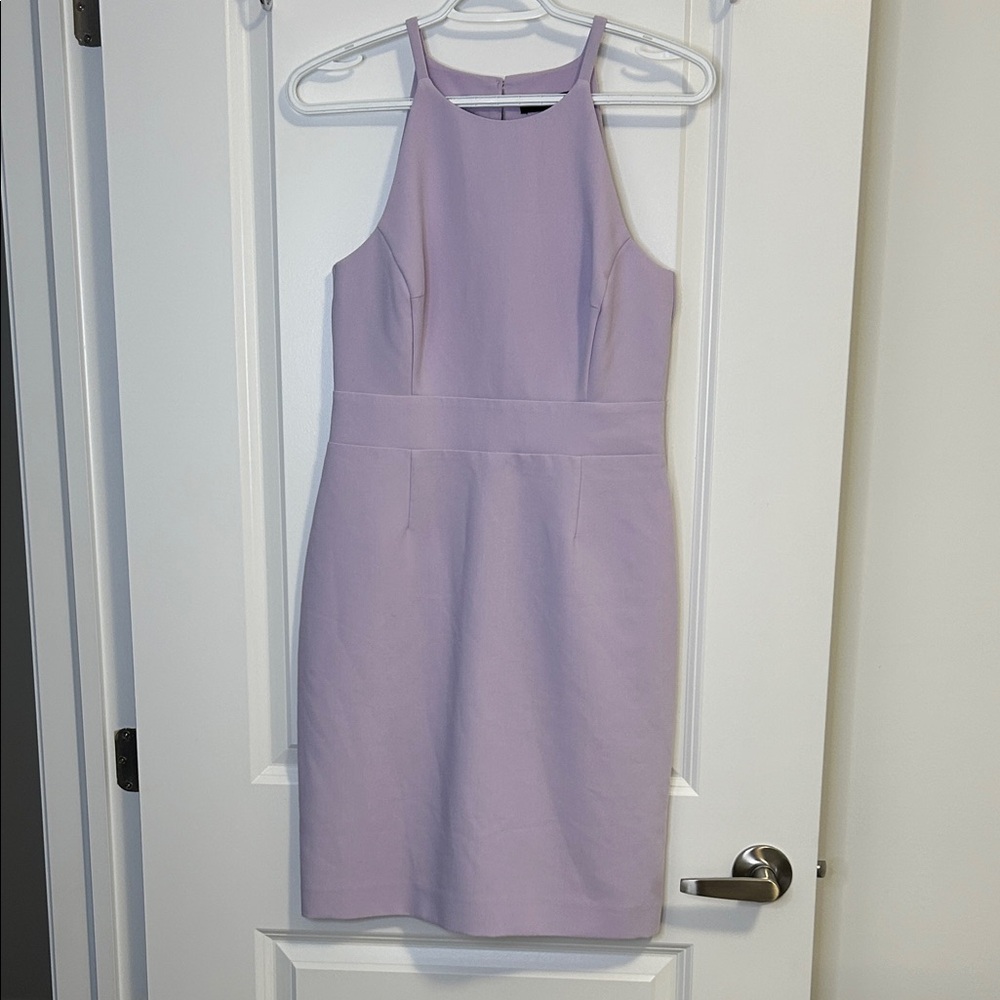 Banana Republic Lilac Halter Midi Dress